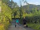 Walking back to site after fod at the local pub