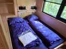 Twin bed in tiny house