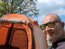 My new inflatable tent, perfect place to test it