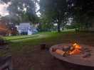 Firepit at sunset