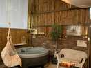 Spa space - hot tub and swing