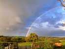It did rain briefly.