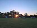 Sunset on campsite