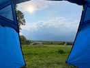 View out the tent