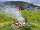 Clear set out space for bbq to be on