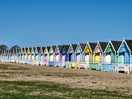 The beach huts at west mersea holiday park