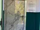 Shower in woodland section