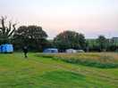 Wild meadow camping