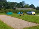 Nice large pitches with space to park next to tent.