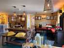 Inside the bittescombe arms pub at the bottom of the drive.