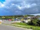 Camping vor dem deich