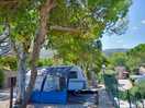 Leider nicht das beste foto von diesem außergewöhnlichen campingplatz