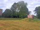 Play area and church next door