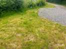 The grass bit was inclined downhill so we couldn’t set up the awning