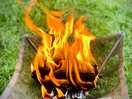 Enjoy an evening sat round a raied campfire