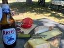 Öl vid campingplatsen