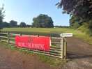 The entrance to the site