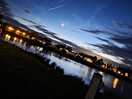 Night time beside the lake