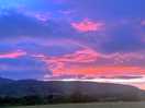 The most stunning coloured sky from our tent