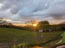 Sunset at the site