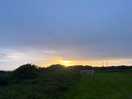 Sunset at site