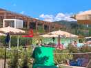 Cascada y piscina infantil