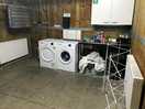 Inside the laundry/drying room
