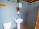 Shower and toilet