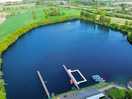 Drone shot of the site