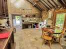 The communal kitchen area
