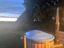 The hot tub at night
