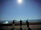 Vollmond am strand vom campingplatz 3 estrellas
