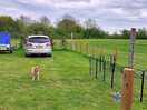 Enclosed camping pitch