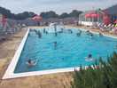 Warm water outdoor pool