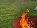 Firepit and sunset