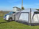 Nice views, good pitch. shame about the owners ability to talk to people nicely!