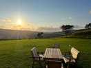 Stunning sunset views from just outside the pod