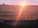 Sun rise from the campervan