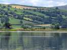 View from campsite over bala lake