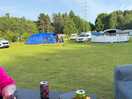 A view of our tent and the field