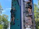 The climbing wall. £6 for 30 mins. excellent value for money, we had a lot of fun.