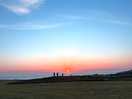 Sunset over the sea