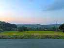 Evening views at rainbow pods