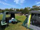 With our cooking tent and wash/ toilet block near