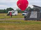 Early morning wake up from hot air ballon