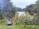 Great to see so many bat's in the evening and had a visit from a heron in the morning