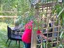 Bbq, outdoor seated area provided