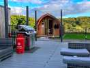 Our pod from the communal seating area.