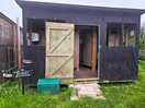 Two toilet sheds.