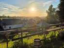 View from beer garden at the packhorse just a few minutes walk from the site